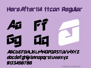 HereAfter114 ttcon Regular Altsys Metamorphosis:10/27/94图片样张