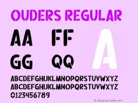 Ouders 1.000 Font Sample