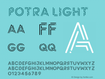 Potra Version 1.000 Font Sample