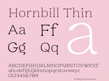 Hornbill-Thin Version 1.000图片样张