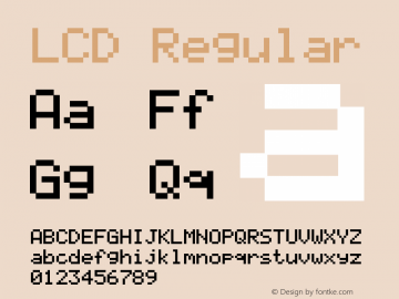 LCD Regular LCD Solid 1.12图片样张