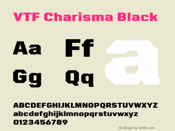 VTF Charisma Black Version 1.000;hotconv 1.0.109;makeotfexe 2.5.65596图片样张