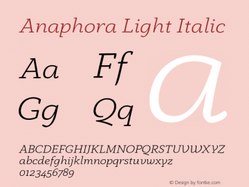 Anaphora-LightItalic 5.004图片样张