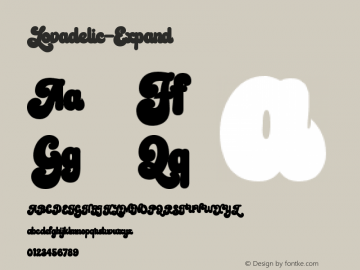 ☞Lovadelic Expand Version 1.000;com.myfonts.easy.aiyari.lovadelic.expand.wfkit2.version.581K图片样张
