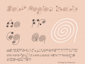 Self Region Italic Version 1.00;July 19, 2019;FontCreator 11.5.0.2430 64-bit图片样张