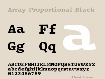 Array Proportional Black Version 1.001图片样张