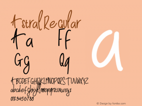 Astral Version 1.002;Fontself Maker 3.4.0图片样张