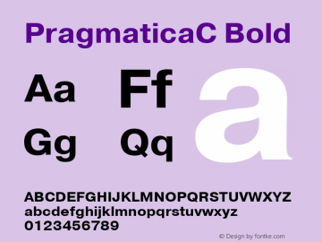 PT Pragmatica Bold Cyrillic Version 001.000图片样张