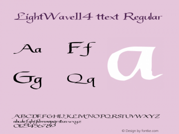 LightWave114 ttext Regular Altsys Metamorphosis:10/28/94图片样张