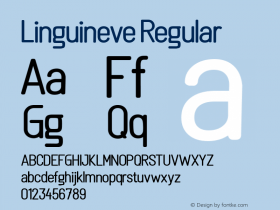 Linguineve Version 1.00;December 15, 2019;FontCreator 11.5.0.2422 64-bit Font Sample