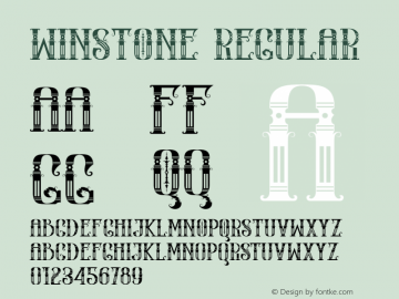 WINSTONE Version 1.000 Font Sample