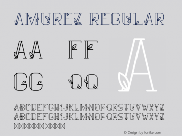 AMUREZ Version 1.002;Fontself Maker 3.3.0 Font Sample