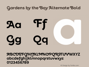 Gardens by the Bay Alternate Bold 001.000图片样张