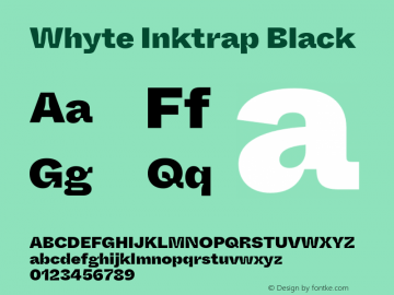 WhyteInktrap-Black Version 1.100图片样张