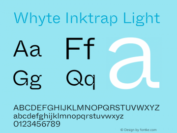 Whyte Inktrap Light Version 1.100图片样张