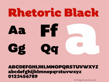 Rhetoric Black Version 1.000图片样张