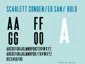 Scarlett Condensed Sans Bold 图片样张