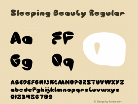 Sleeping Beauty Version 1.00;August 2, 2019;FontCreator 11.5.0.2430 64-bit Font Sample