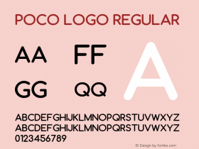 Poco Logo Version 1.00;December 31, 2019;FontCreator 11.5.0.2422 64-bit Font Sample