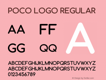 Poco Logo Version 1.00;December 26, 2019;FontCreator 11.5.0.2422 64-bit Font Sample