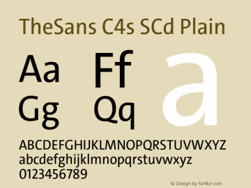 TheSansC4sSCd-Plain 1.004 Font Sample