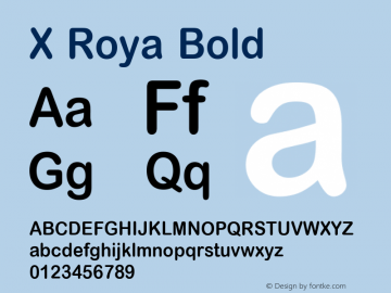 X Roya Bold Version 1.8图片样张