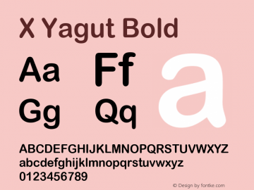 X Yagut Bold Version 1.8图片样张