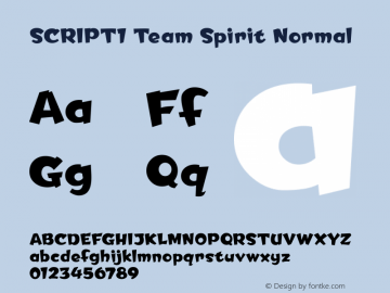 SCRIPT1 Team Spirit Normal 1.0 Sun Mar 19 17:26:15 2000图片样张