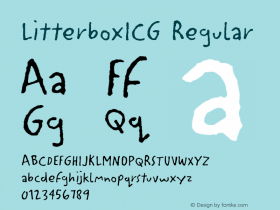 LitterboxICG 001.000 Font Sample