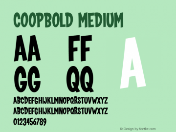 CoopBold 001.000 Font Sample