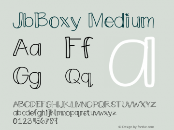 JbBoxy Medium Version 001.000图片样张