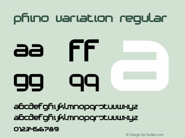 Phino Variation Regular 001.000 Font Sample