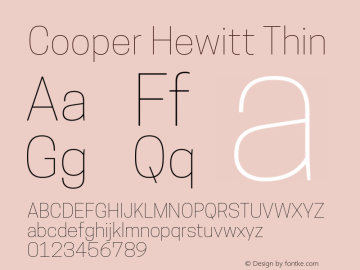 CooperHewitt-Thin 1.000图片样张