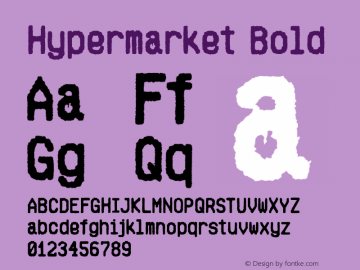 Hypermarket-Bold Version 2.000 | wf-rip by NedMaker图片样张