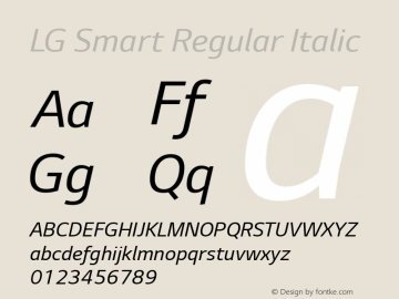 LG Smart Italic Version 1.001图片样张