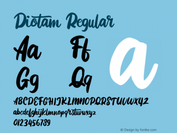 Diotam Version 1.000图片样张