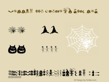Halloween Dingbats Version 1.00;October 17, 2018;FontCreator 11.5.0.2422 64-bit Font Sample