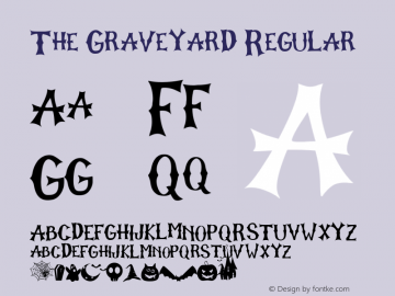The Graveyard Version 1.00;September 10, 2018;FontCreator 11.5.0.2422 64-bit Font Sample