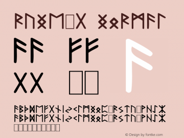 Rune-g Normal 1.0 Sat May 21 20:54:26 1994 Font Sample