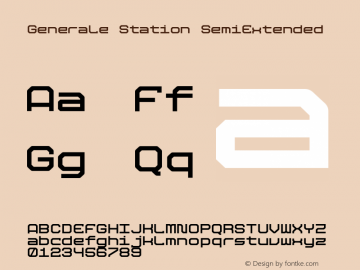 Generale Station SemiExtended Version 1.500;hotconv 1.0.109;makeotfexe 2.5.65596图片样张