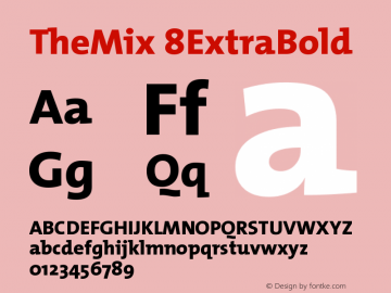 TheMix 8ExtraBold Version 1.0图片样张