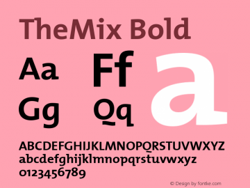 TheMix Bold 1.0图片样张