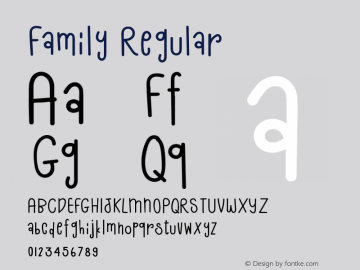 Family Version 1.002;Fontself Maker 3.4.0图片样张