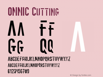 ONNIC Cutting Version 1.002;Fontself Maker 3.2.2图片样张