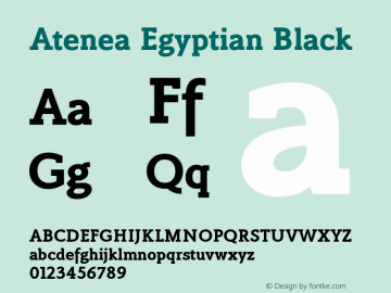 AteneaEgyptian-Black Version 1.001图片样张