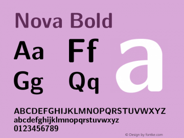 Nova Bold Unknown图片样张