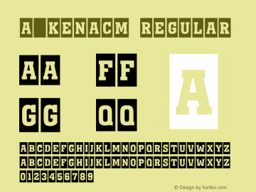 a_KenaCm Regular Version 1.2; 1998图片样张