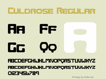 Culdrose 001.000 Font Sample
