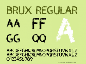 BRUX Version 1.000;PS 001.000;hotconv 1.0.70;makeotf.lib2.5.58329 DEVELOPMENT Font Sample