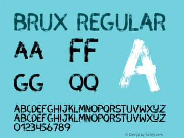 BRUX Version 1.000;PS 001.000;hotconv 1.0.70;makeotf.lib2.5.58329 DEVELOPMENT Font Sample